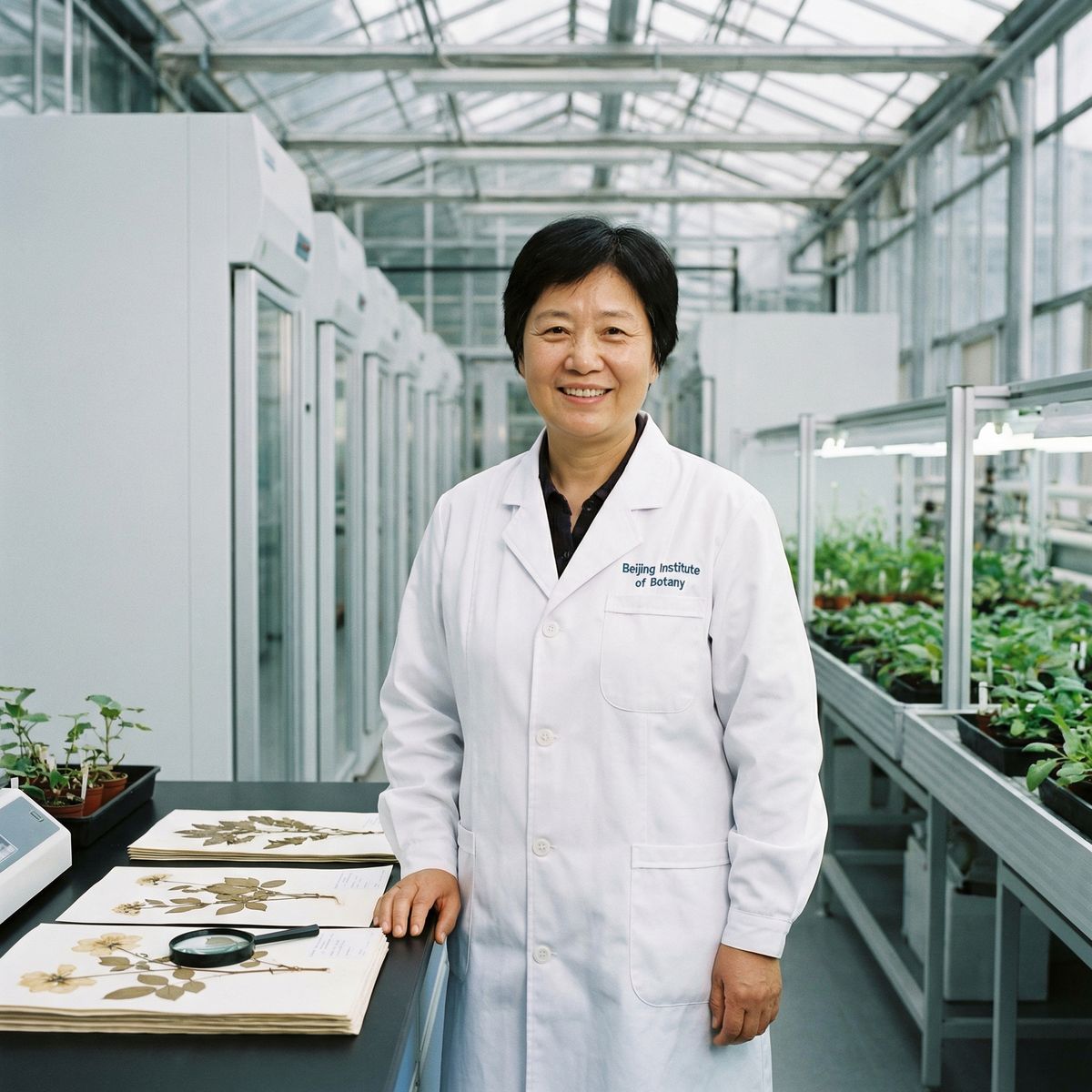 黄色仓库植物研究员王淑华